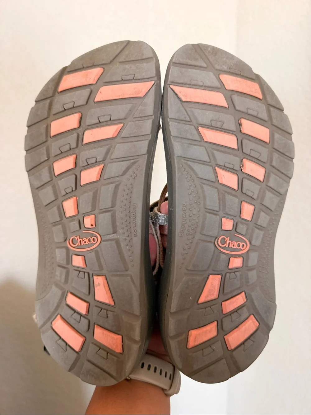 Chaco Ki’d’s Pink and Gray Strappy Z/Cloud Sandals